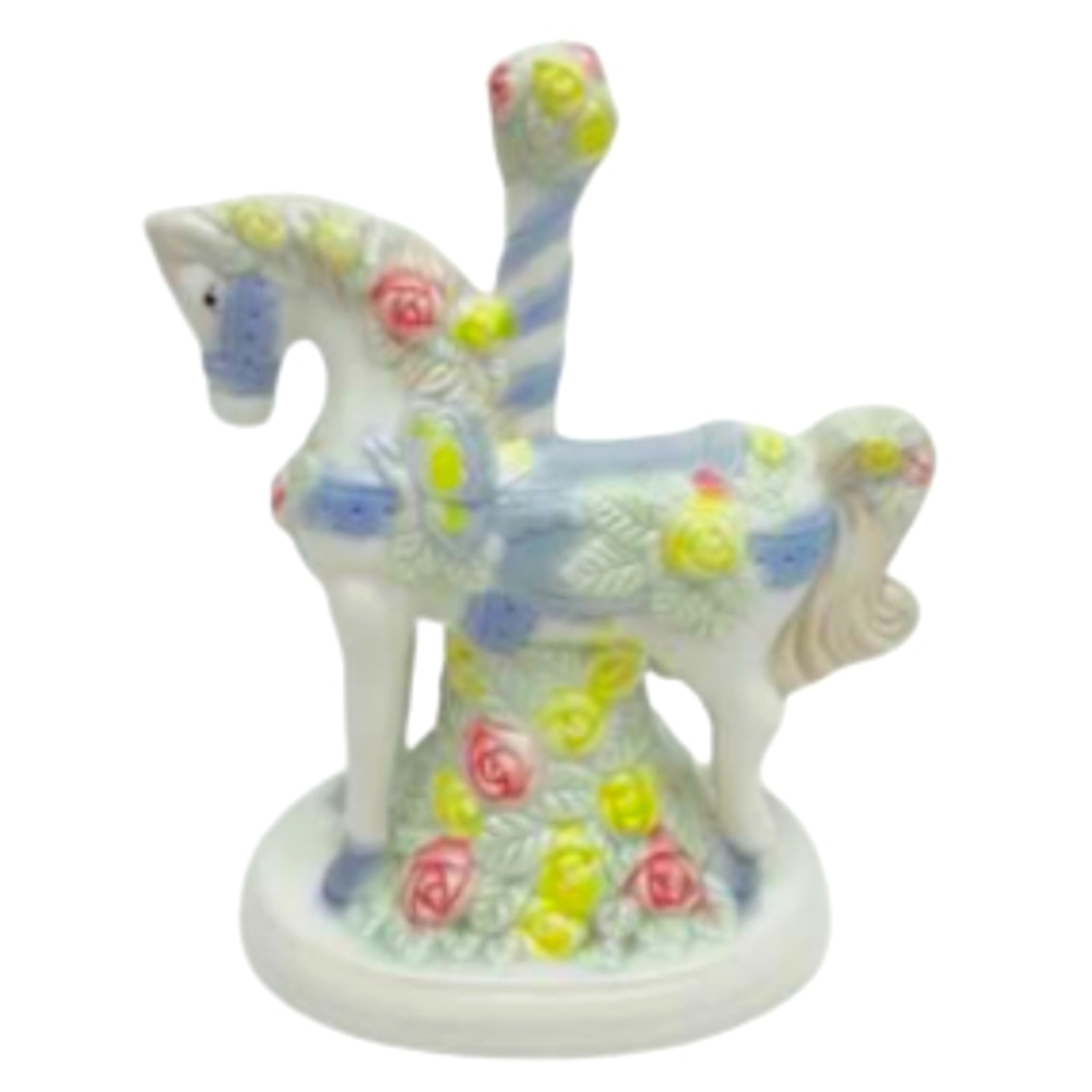 K's Collection Horse Carousel Porcelain Figurine